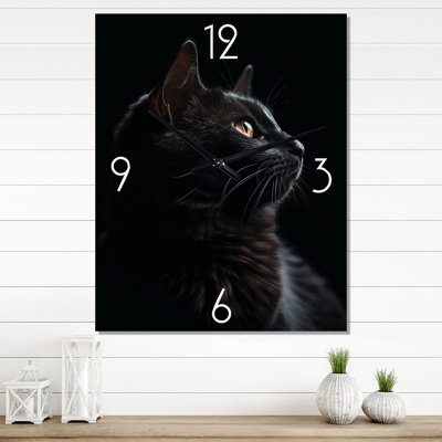 Partain - Animals Cat Wall Clock Oversized
