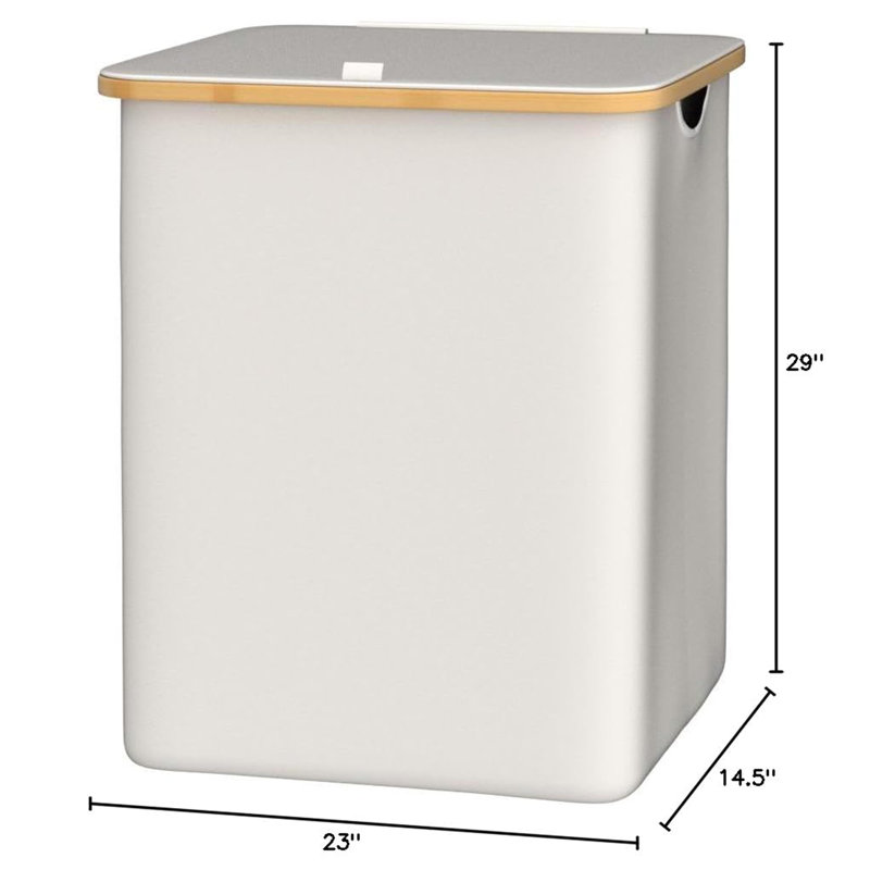 Très grand panier à linge 160L, Beige