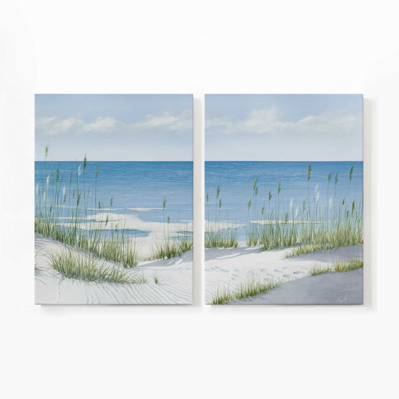Sandy Whispers | 2 Panel Split Large Canvas Print, 36" H x 54" W