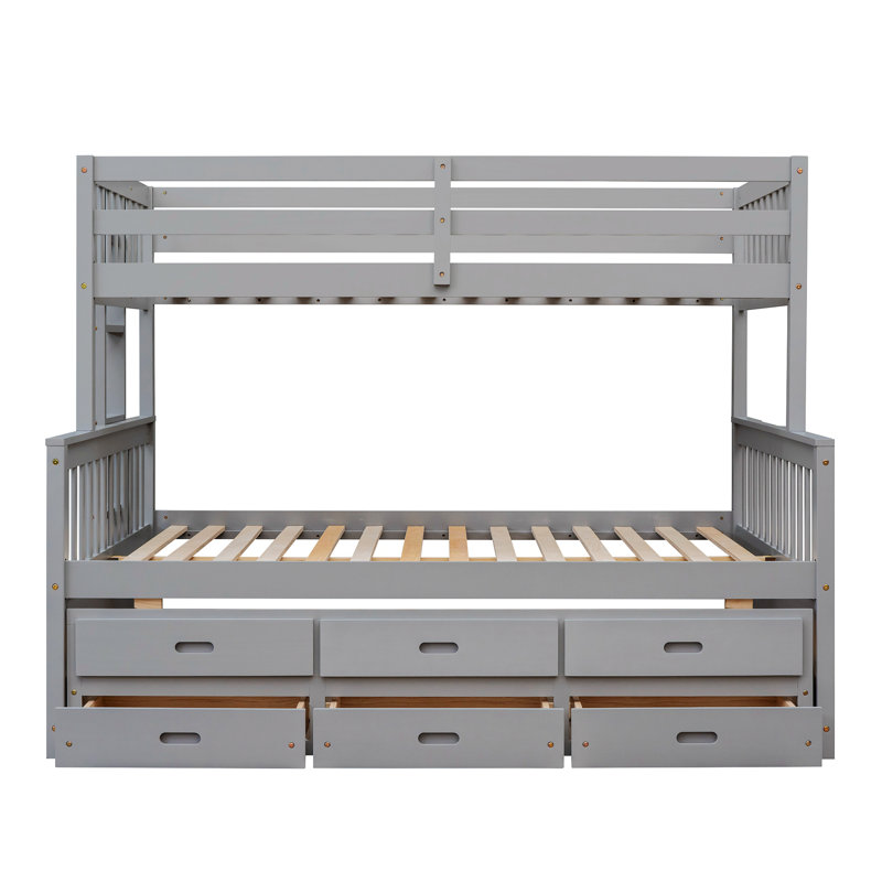 Lit plateforme avec rangement Jarrelle, Gris