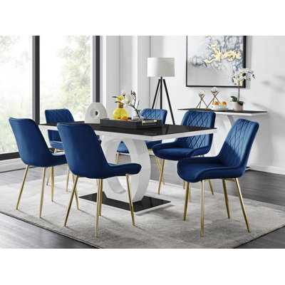 Bekircan 6 -Person Glass Dining Set