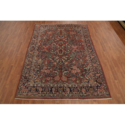 Antique Vegetable Dye Traditional Area Rug 7x10