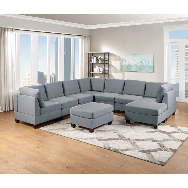 Canapé modulaire 9 pièces Modern