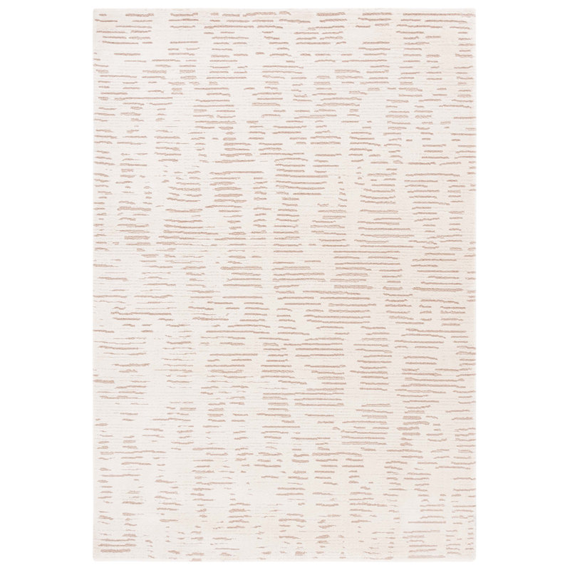 Alurd Machine Woven Ivory/Beige Rug, Rectangle 122 x 183cm