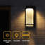 Fulgencia Black 33cm H Integrated LED Outdoor Flush Mount