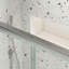 Porte de douche, porte coulissante, avec verre trempé de 1/4 po-112517967