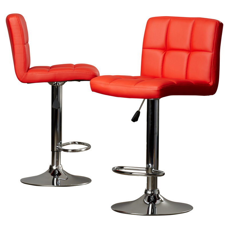 Tabouret de bar Billie-J, Rouge