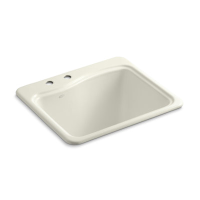 Lavabo de salle de bain rectangulaire en métal River Falls