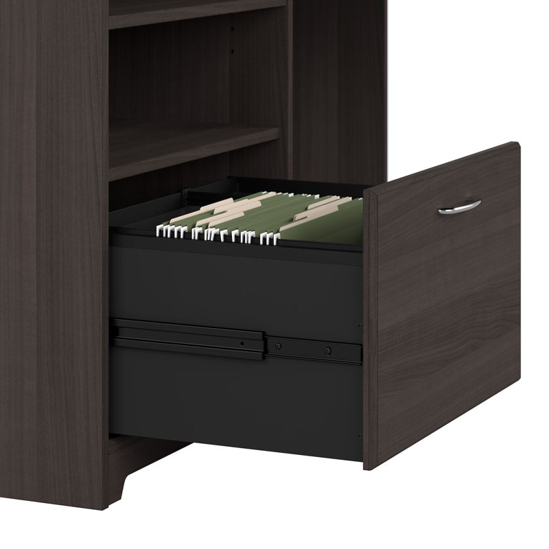 Bureau d'angle réversible Huckins, Gris chiné