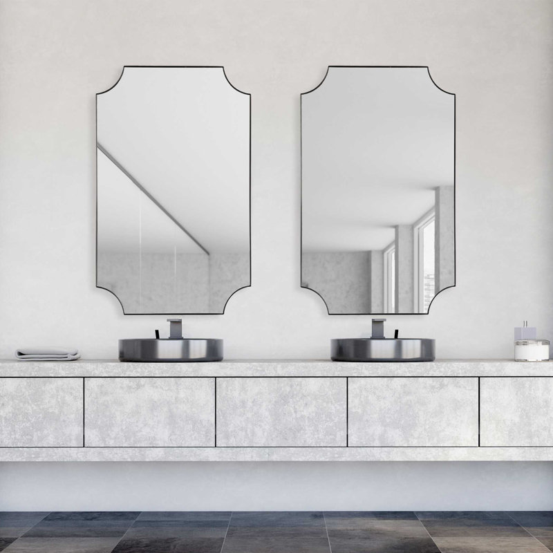 Miroir Letellier, Noir, H 32 po x l 20 po