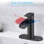 Robinet pour salle de bain à poignée simple et bec simple