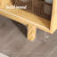 Buffet en bois 63 "63", crédence moderne avec barrière coulissante en bois