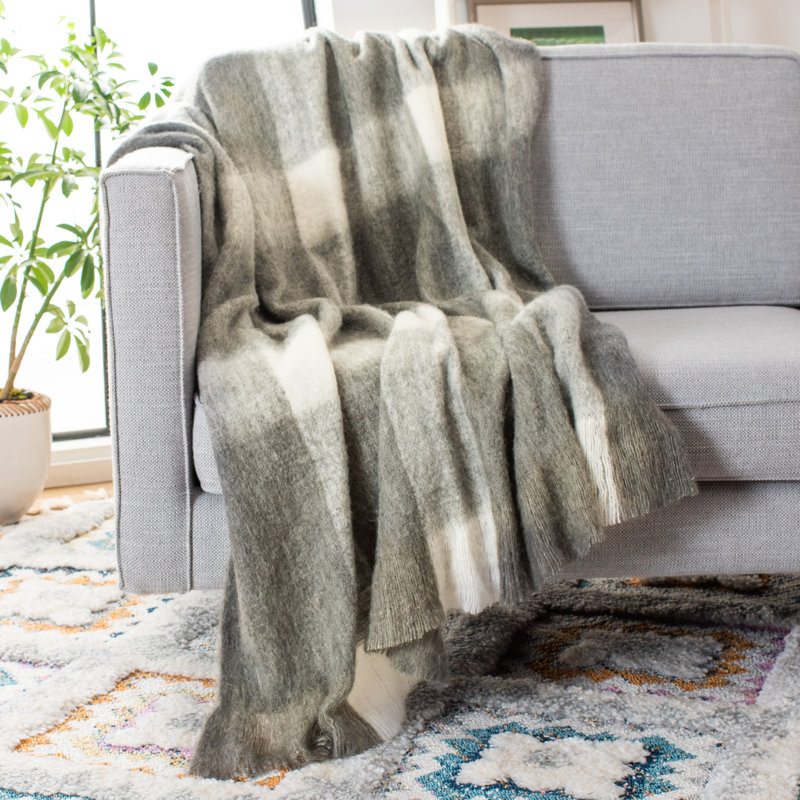 Santorini Knitted Throw Blanket