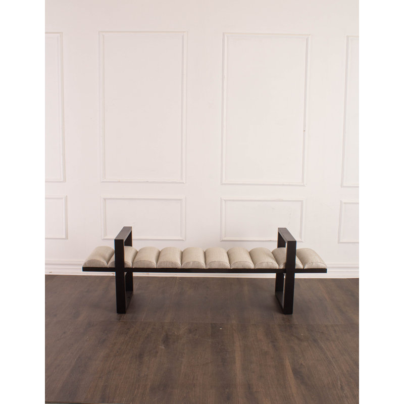 Banc en bois massif Conrad