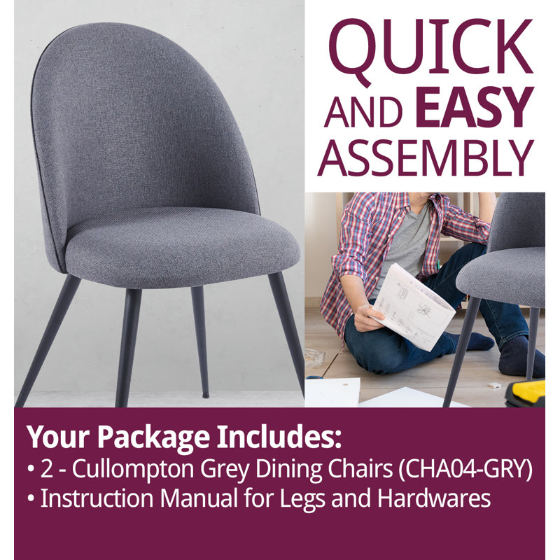 Mose Upholstered Dining Chair, 2