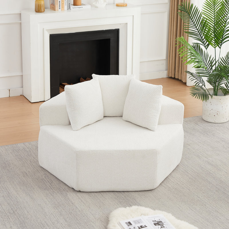 Chaises d'appoint modernes, 54 po Chenille
