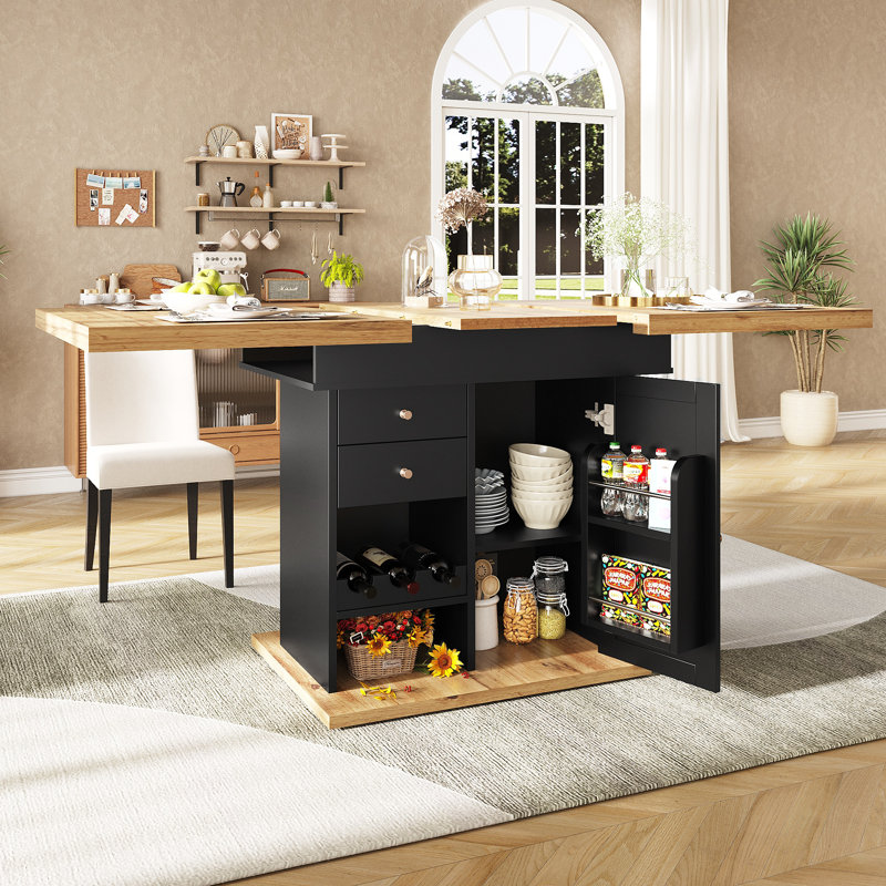 Extendable Dining Table, Black