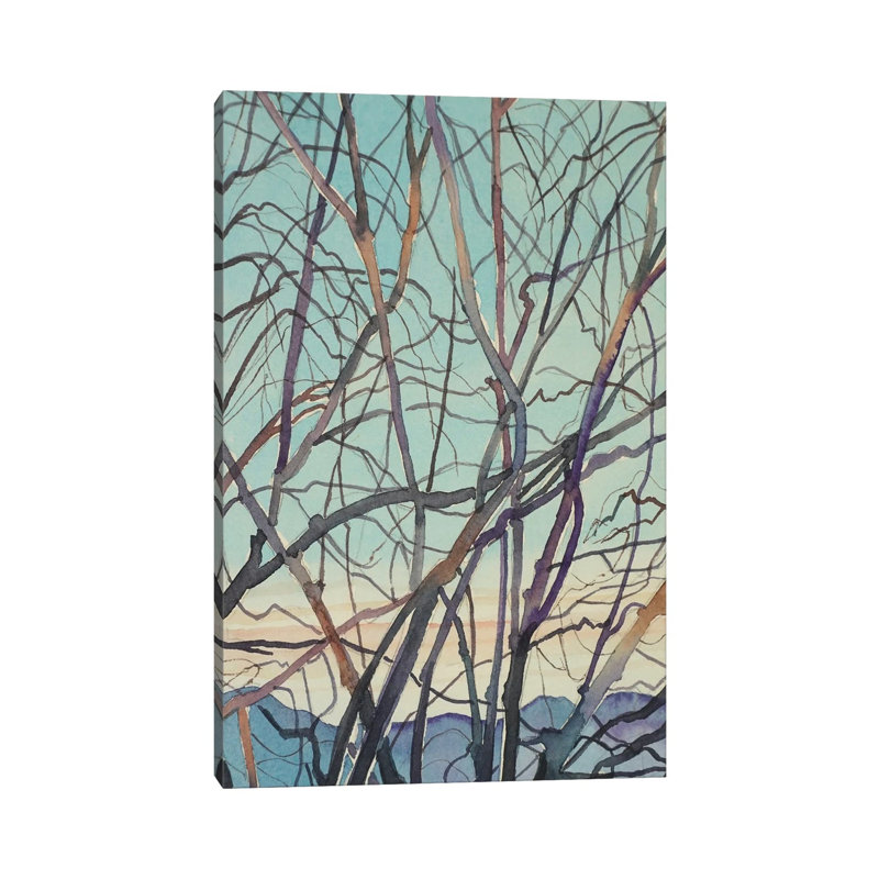 Bare Winter Branches by Luisa Millicent - Wrapped Canvas Print, 20.32 cm H x 30.48 cm W
