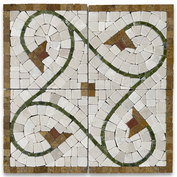 6" x 20" Marble Mosaic Sheet Wall Floor Use Tile