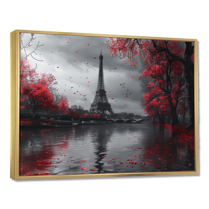 Photo Tour Eiffel Eiffel Magic in Paris II - City Paris, art mural, Cadre doré, H 30 po x l 40 po