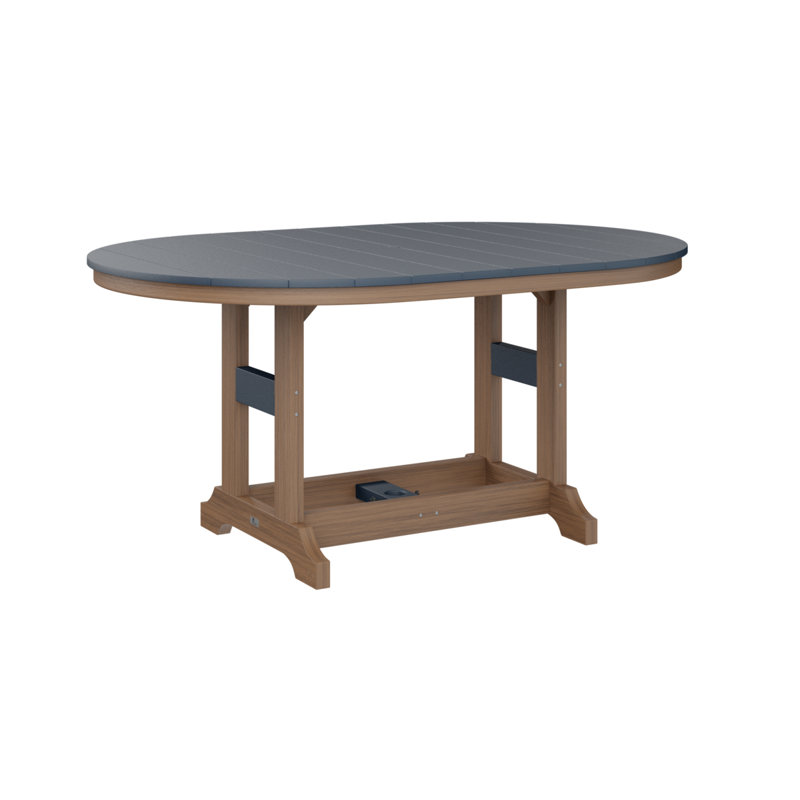 Table de salle à manger Berlin Classic, Acajou antique, Marine