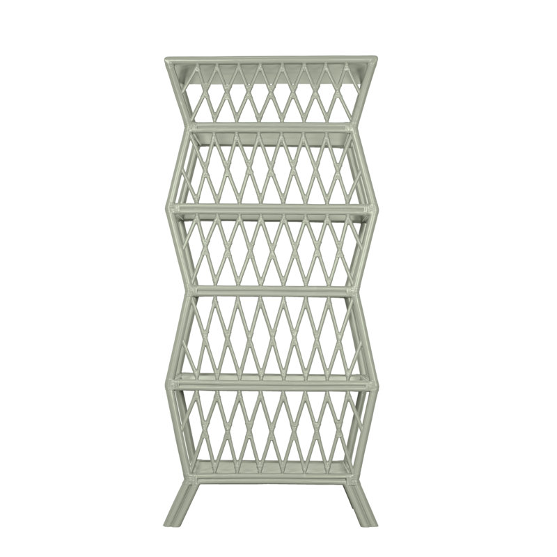 Hollywood Etagere Bookcase, Celery Green