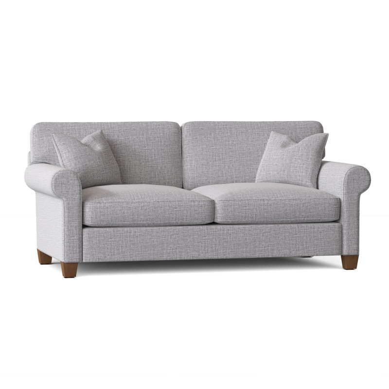 Putney Upholstered 88'' Sofa, Zuma Pumice Textured Linen
