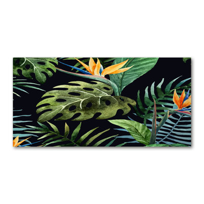 Tropical Flowers - Wrapped Canvas Print