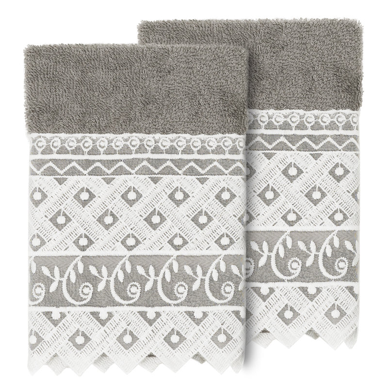 Aiden Turkish Cotton Washcloth, Dark Gray