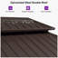 Toit double en aluminium pour pavillon de jardin brun-109244134