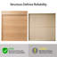 Armoire de rangement murale arquée de 21 po de largeur japonaise 21 po, organisateur de salle de bain 2 portes avec charnières à fermeture en douceur et tablette réglable, chêne naturel
