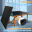 Plateau de table de tennis de table pliable et portatif de taille moyenne 8 pi noir pour jeux d'intérieur-120218675-120218670