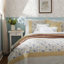 Ensemble de courtepointe en percale de coton 6 pièces avec coussins Yellow King-119922137-119922140