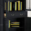 Bibliothèque classique noire de style américain-697447511