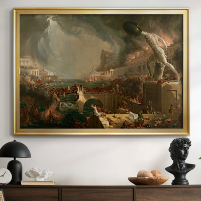 The Course of Empire: Destruction-Thomas Cole-Framed Gallery Wrapped Canvas-1836