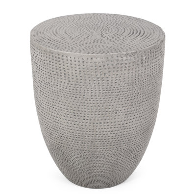 Chic Modern Accent Table With Lightweight Concrete Frame For Indoor Side Textured Finish Spaces