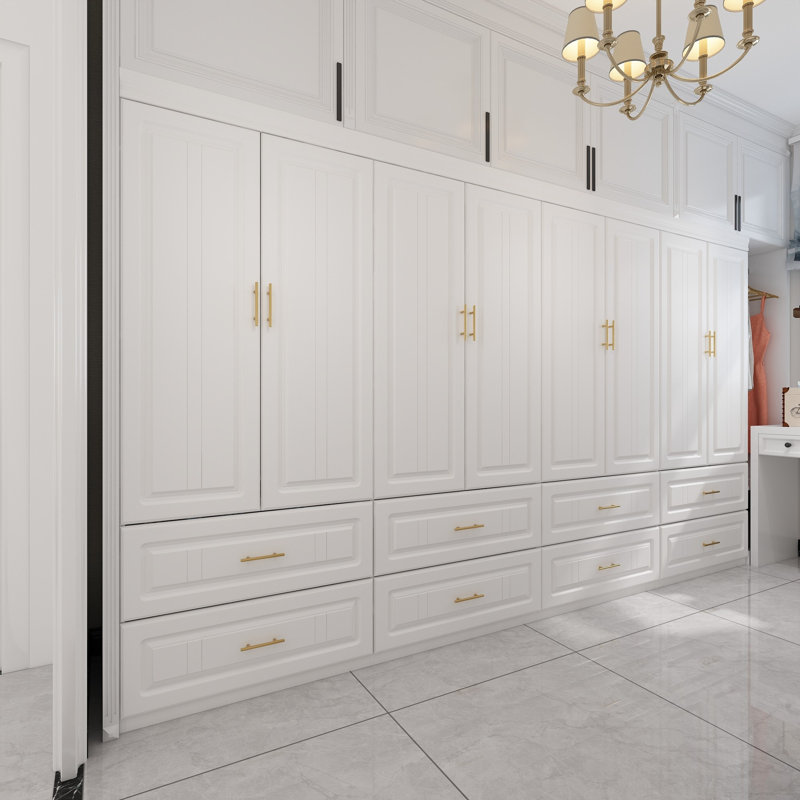 Large Combination Freestanding Armoire With 8 Drawers