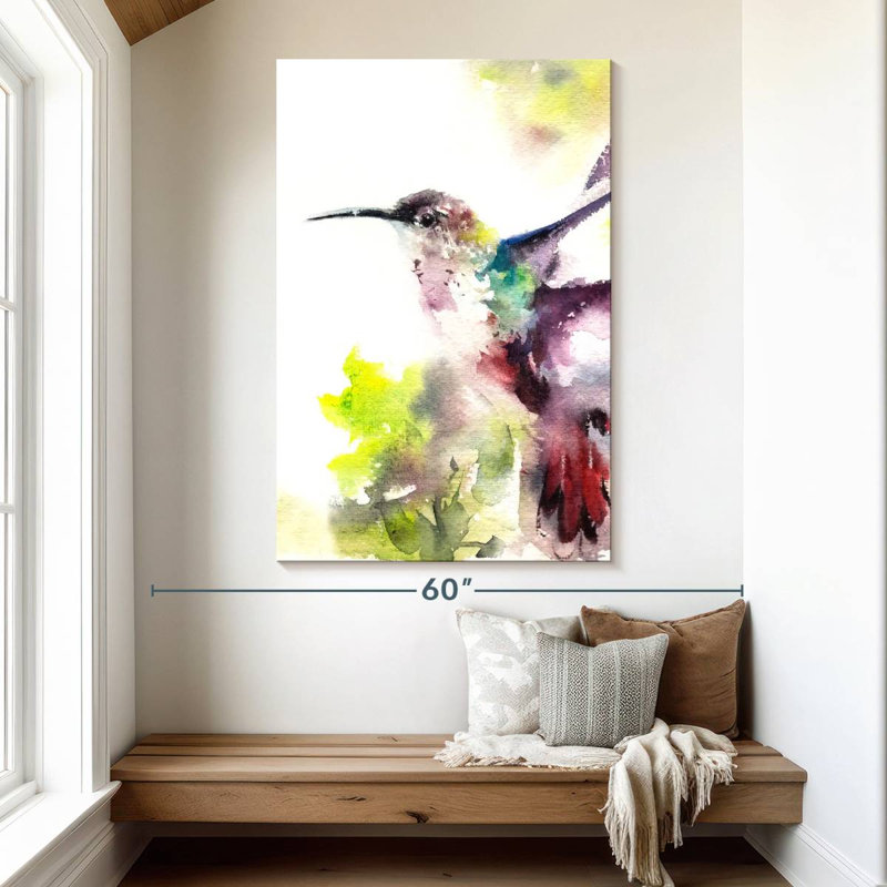 Brampt Hummingbird Hues, 51" H x 34" W