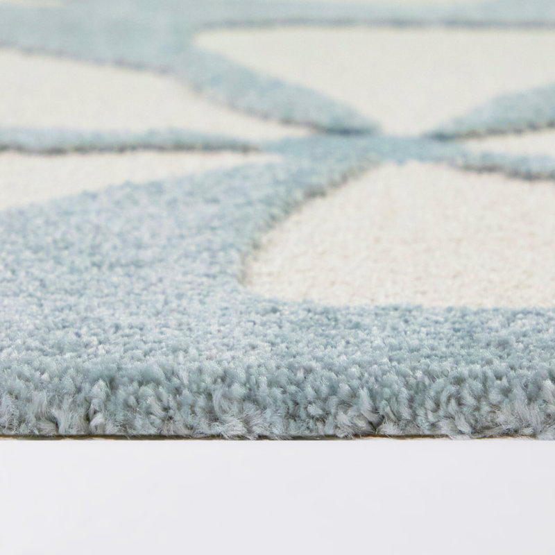 Tapis bleu sarcelle Gabriela Gabriela, 7'10" x 10'