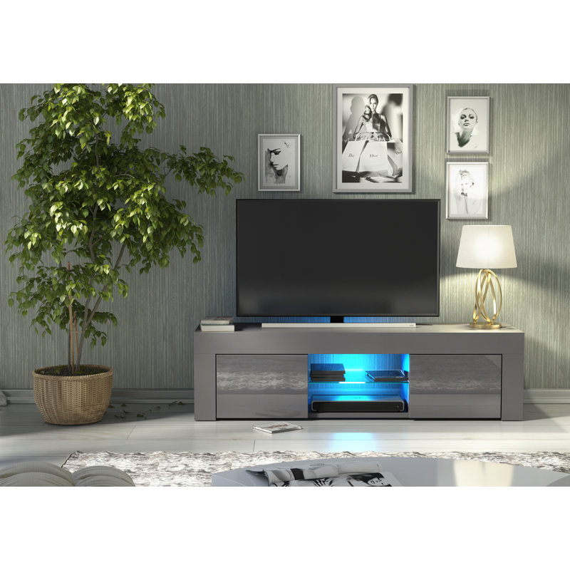 Camon Unfinished TV Stand for TVs up to 48", Grey