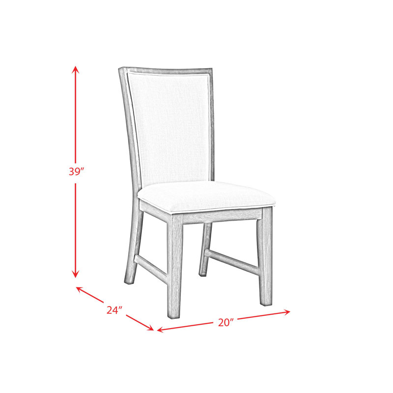  Jasper 7PC Dining Set-Table & Six Side Chairs In Black