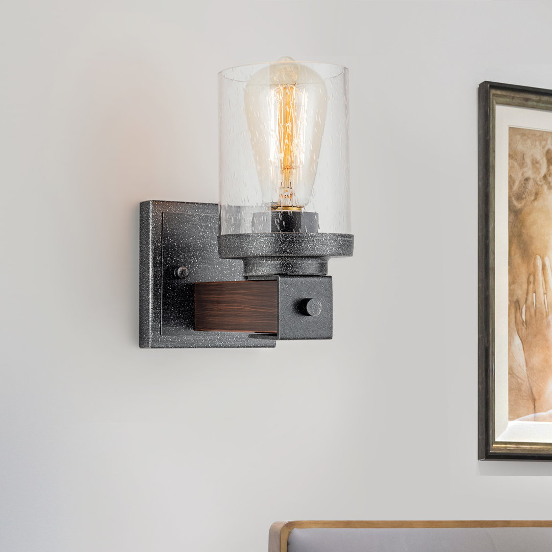 Vintage 1 Light Wall Lights, Farmhouse Porch Wall Lamp, Indoor Wall Sconces with Glass Shade SIMPOL HOME