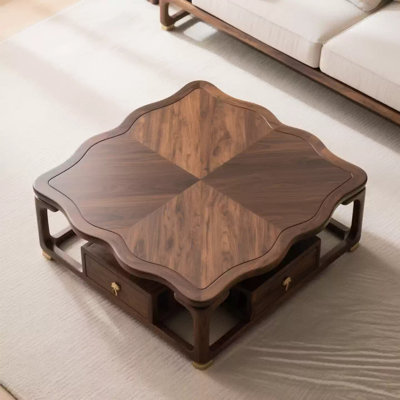 Table basse en bois de noyer noir