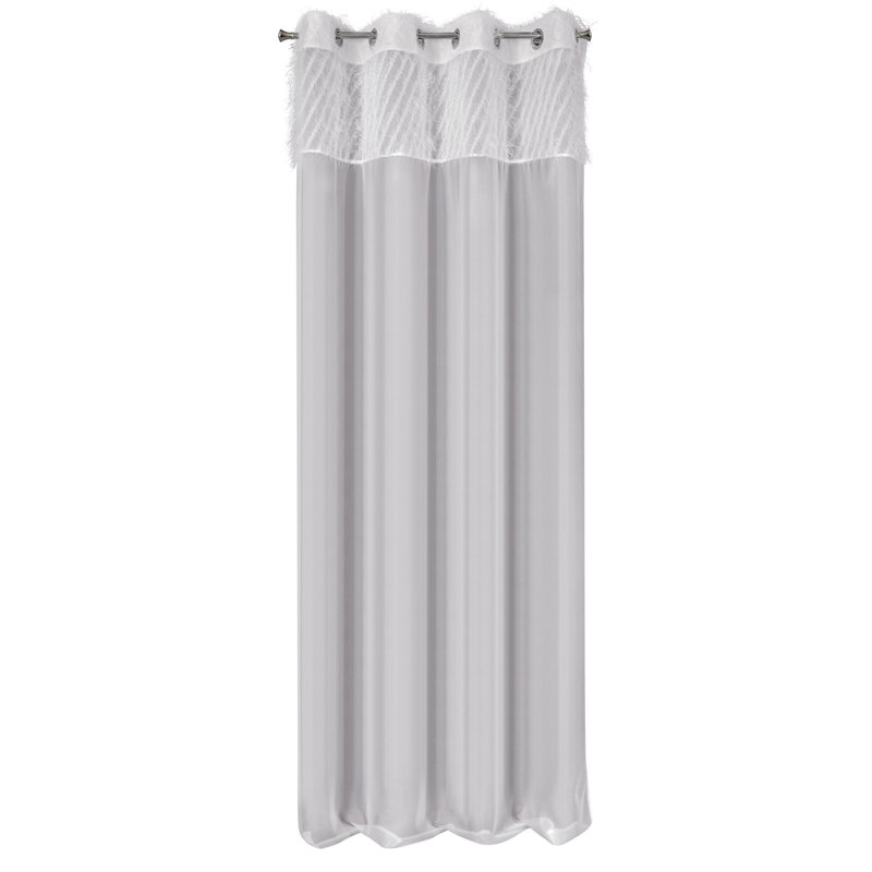 Carwell Semi Sheer Curtains Single Panel