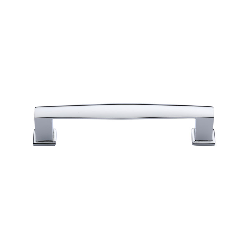 Hudson Cabinet 8" Center to Center Bar Pull, Polished Chrome, 4"