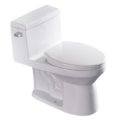 Ceramic One Piece Toilet,Single Flush With Soft Clsoing Seat