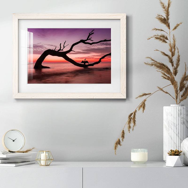 Étude de photographie Sunset Beach, Blanc, H 18 po x l 26 po x P 1,5 po
