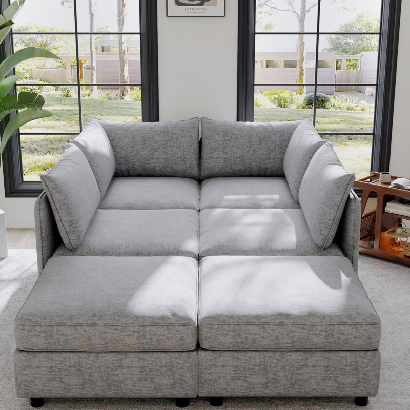 Sleeper, Modular Basic Sectional Sofa Sofa Sofa, Convertible Sofa Seat With Storage, Basic Sectional Sofa Sofa Sofa Set, Fabric Flexible Modular Combinations