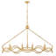 Leona eight-light oval chandelier