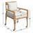 Adalard Arm Chair in Natural/White